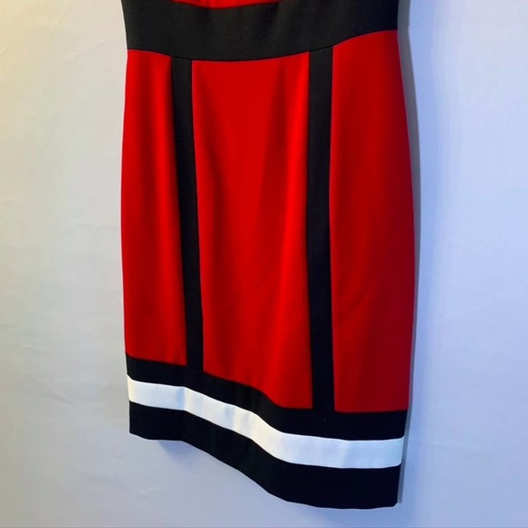 Isabella DeMarco Tahari Levine Colorblock Dress 4 - Picture 2 of 6